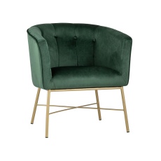 Кресло Stool Group Шале велюр зеленый FALETTE GREEN