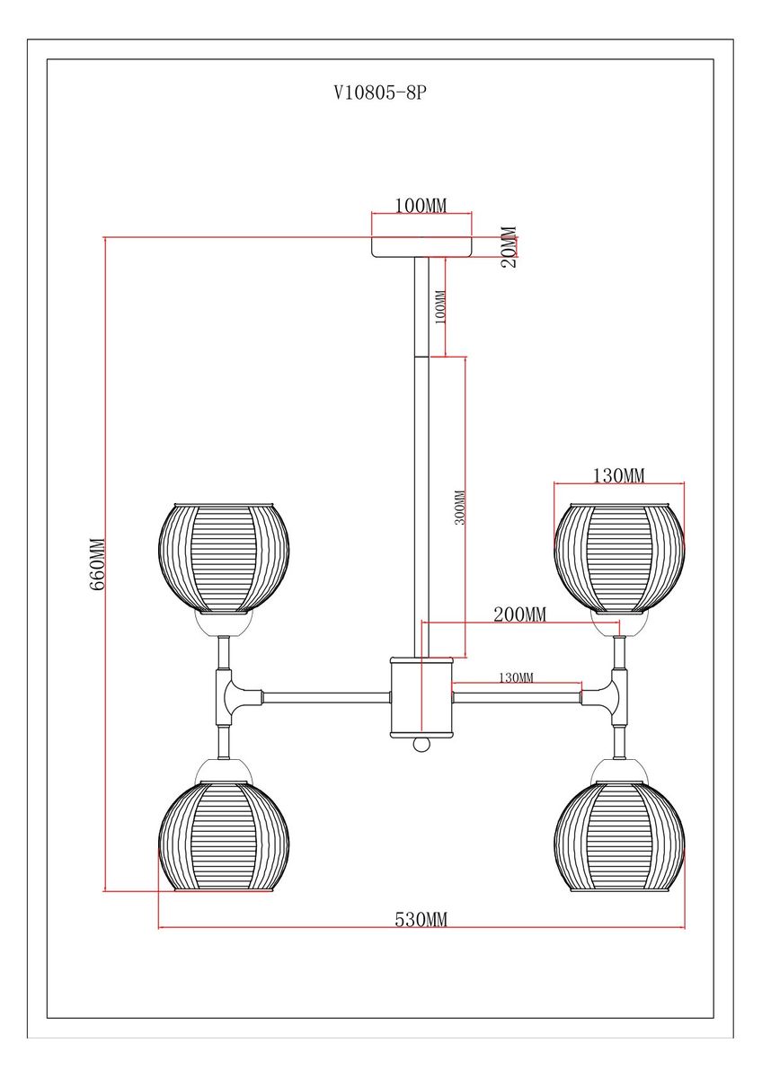Подвесная люстра Moderli Arty V10805-8P 1