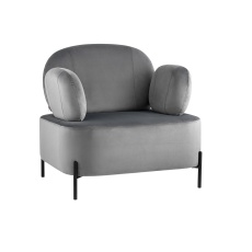 Кресло Stool Group Кэнди велюр серый vd-candy-b27