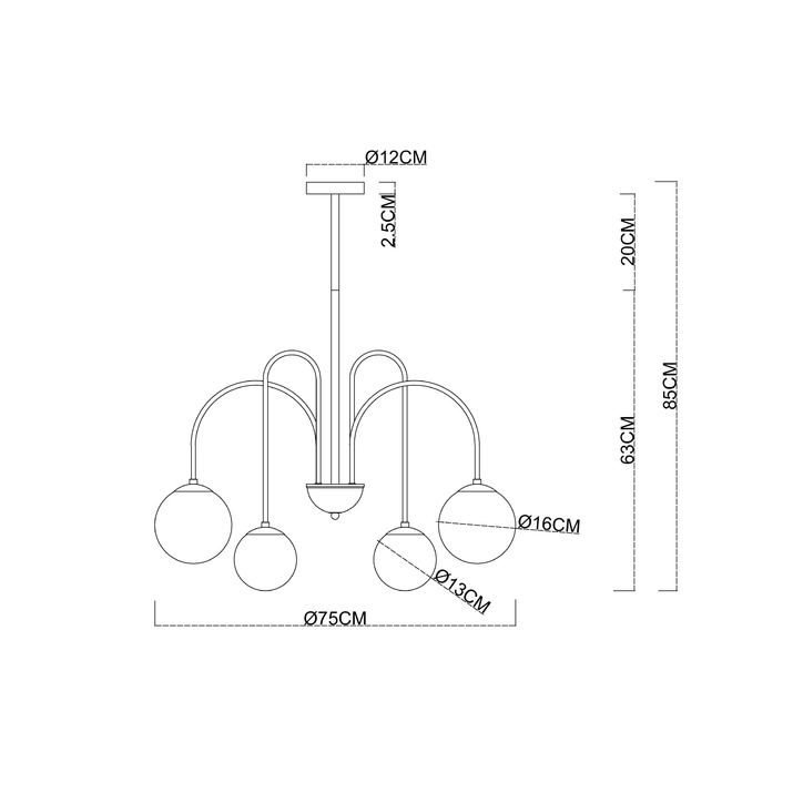 Подвесная люстра Arte Lamp Mebsuta A1675LM-8BK 1