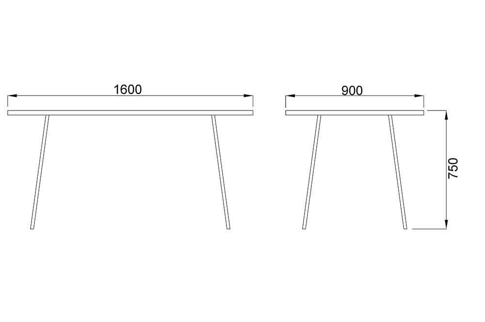 Кухонный стол AksHome Miller черный мрамор, закаленное стекло 79590 1