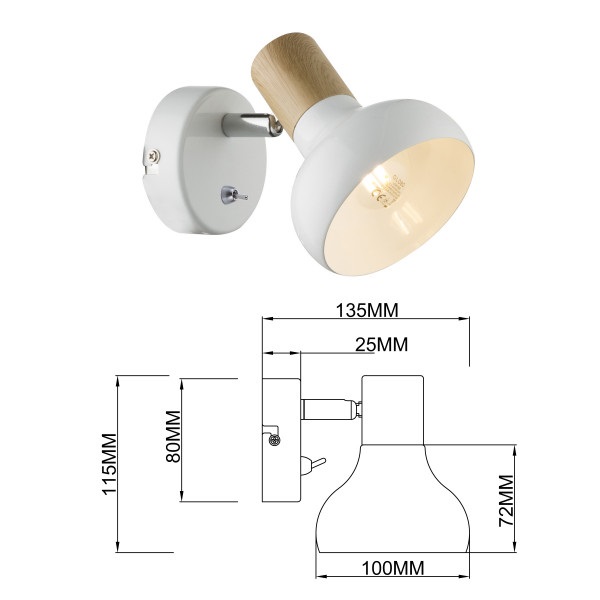 Спот Rivoli Lorena 7052-701 Б0054684 изображение 4 Спот Rivoli Lorena 7052-701 Б0054684 Фото № 4