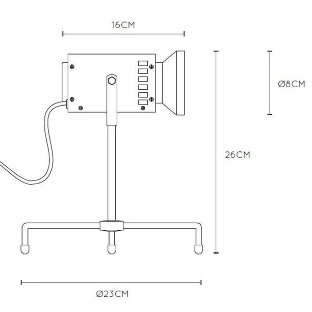 Настольная лампа Lucide Beamer 05534/03/66 изображение 2 Настольная лампа Lucide Beamer 05534/03/66 Фото № 2