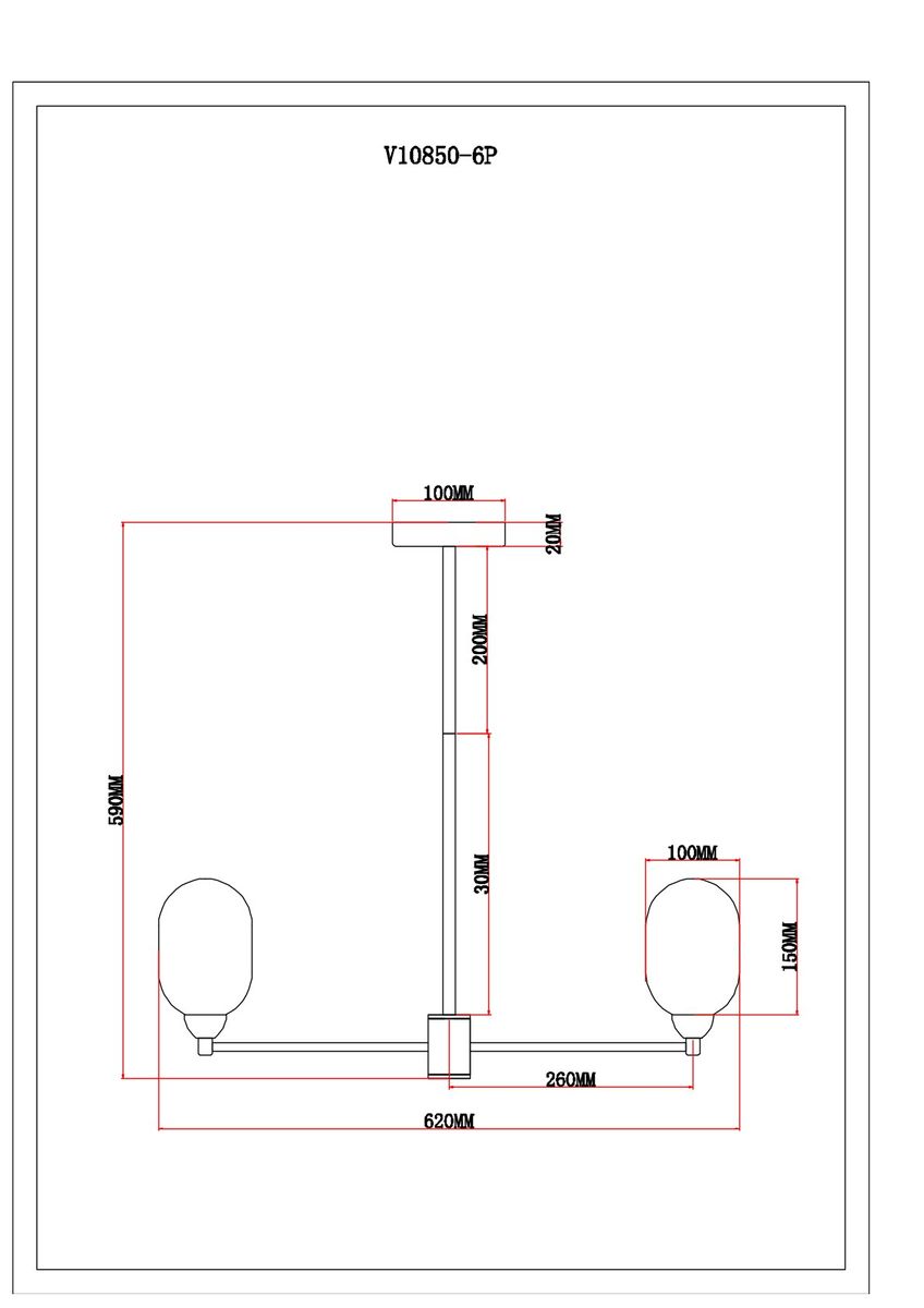 Подвесная люстра Moderli Gracy V10850-6P 1