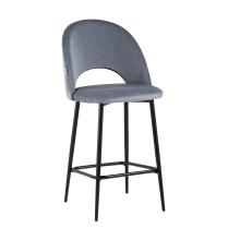 Полубарный стул Stool Group Меган велюр серый AV 415-H14-08(PP)
