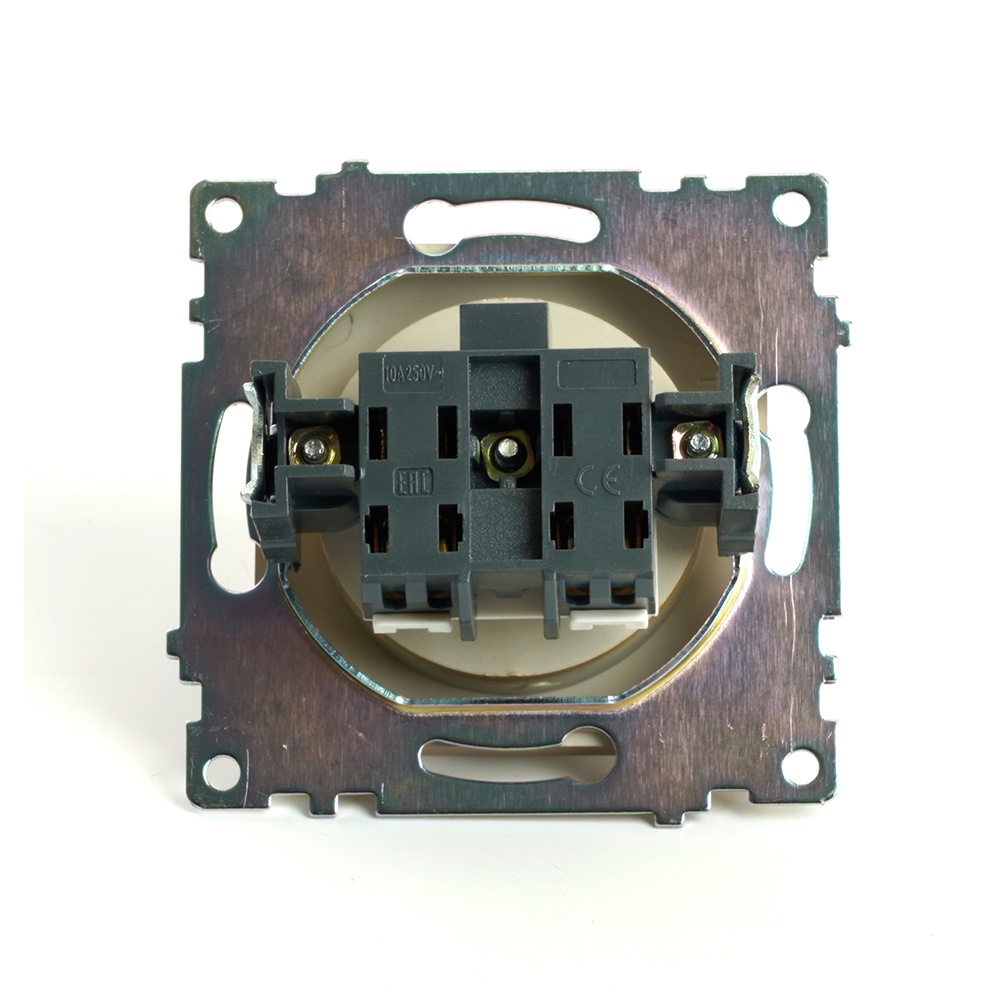 Розетка 2P Stekker Катрин золото GLS10-7109-08 49223 3