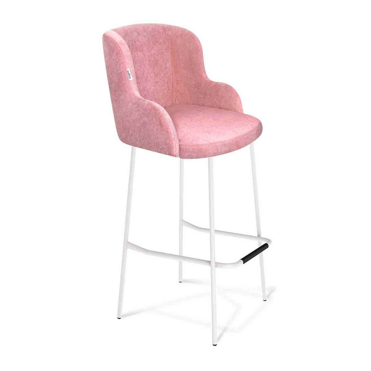 Барный стул Sheffilton SHT-ST39/S29 пыльная роза/белый муар 3623759502