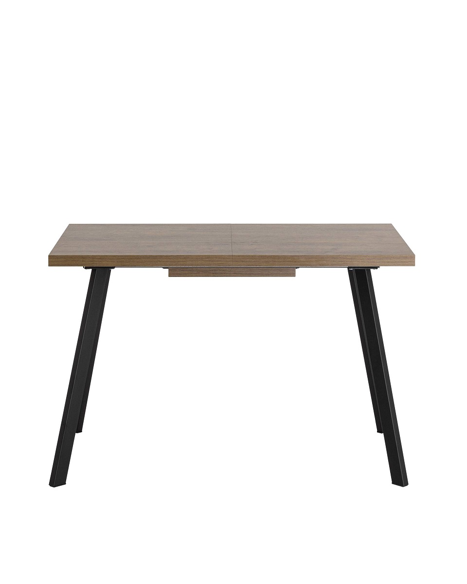 Кухонный стол Stool Group PLAIN 116-158х74 дуб/черный 80.581.01 8048 5