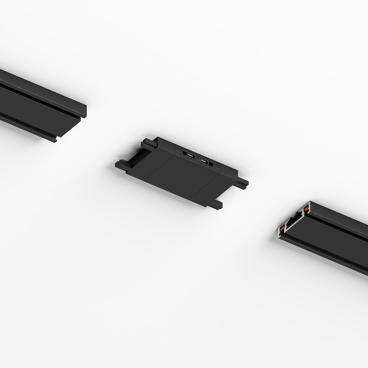 Коннектор для 4-стороннего соединителя накладного шинопровода Elektrostandard Flat Magnetic 85004/00 черный a063739 3