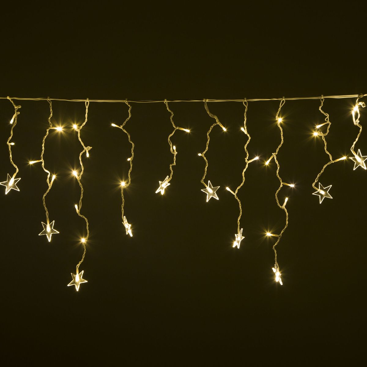 Уличная светодиодная гирлянда Eurosvet бахрома 230V 100-102 теплый белый 2