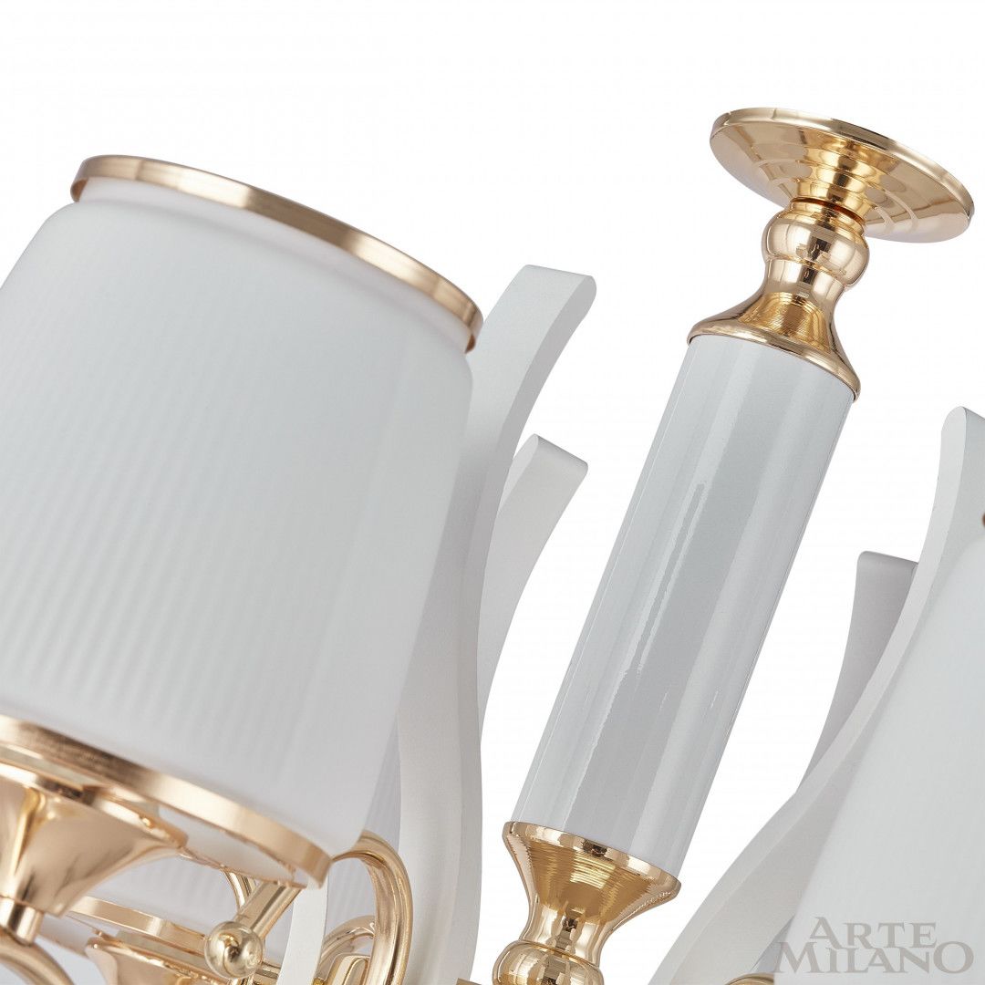 Подвесная люстра Arte Milano Florentia-3857 303857/8 Wh/Gd 4