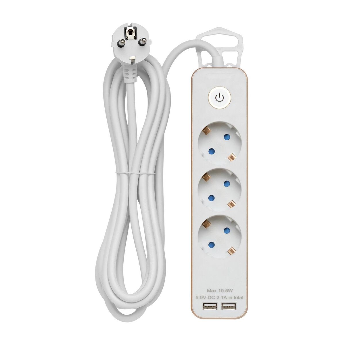 Удлинитель Duwi 2хUSB 3гн 3м с/з 32066 1