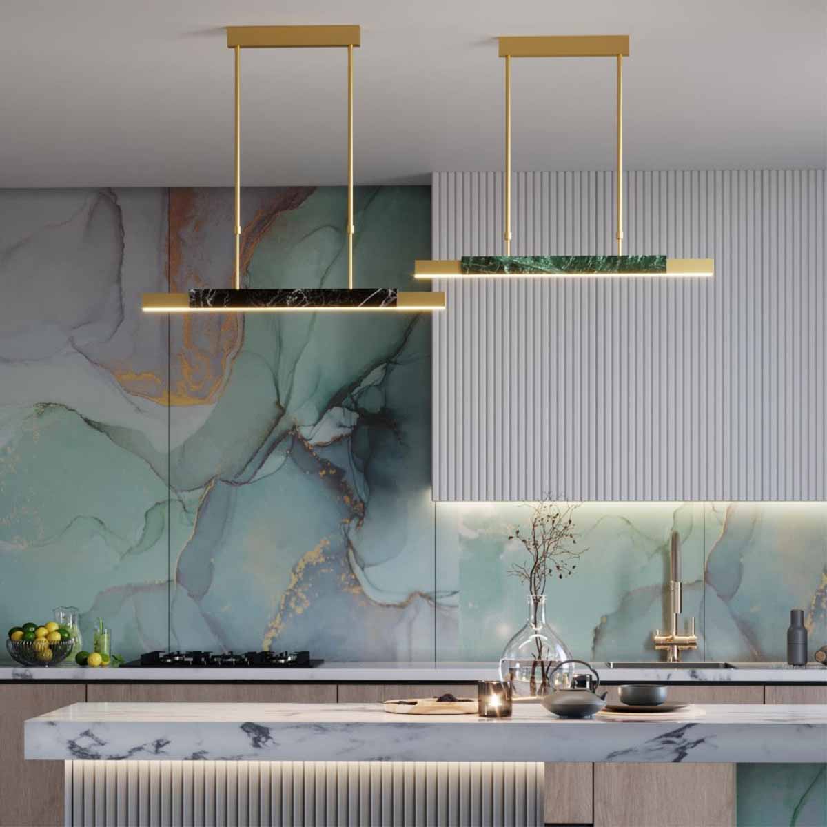 Подвесной светодиодный светильник Odeon Light Midcent Marmi 4361/25L 1