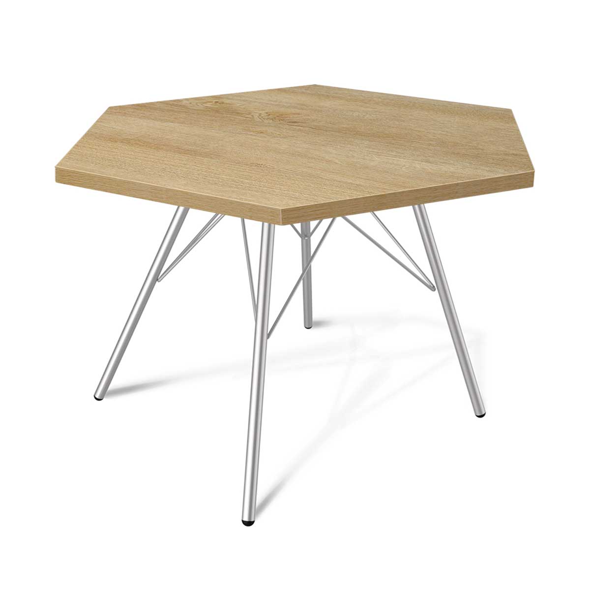 Журнальный стол Sheffilton SHT-S37/ЛДСП 60 хром лак/дуб песочный 6793289701