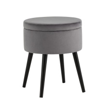 Пуф Stool Group Клайс велюр серый vd-clays-b27