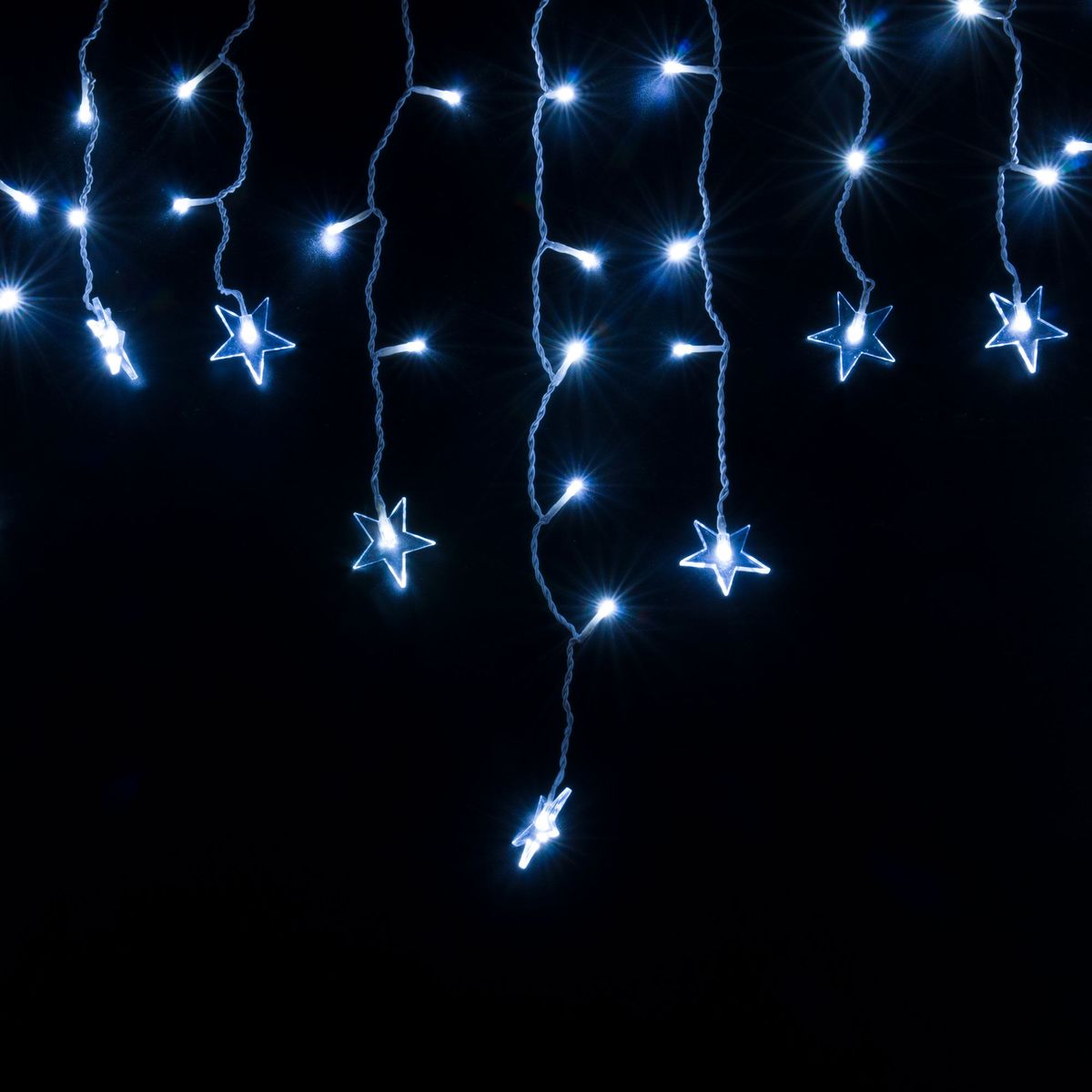 Уличная светодиодная гирлянда Eurosvet бахрома 230V 100-102 белый 3