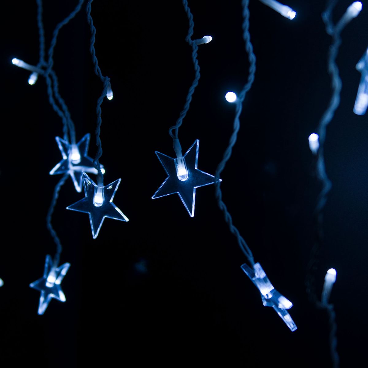 Уличная светодиодная гирлянда Eurosvet бахрома 230V 100-102 белый 5