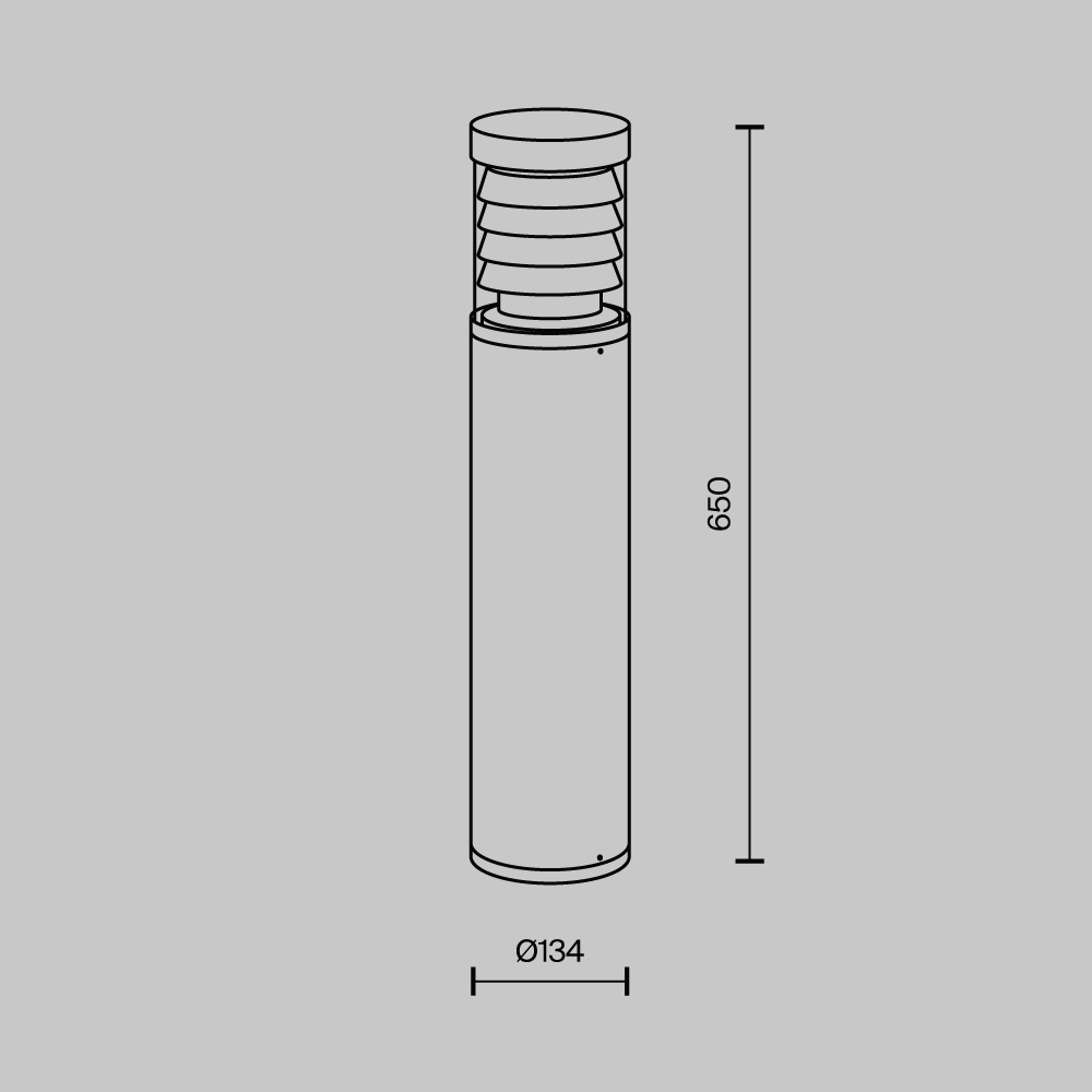 Уличный светодиодный светильник Maytoni Spir O439FL-L12GF3K 1