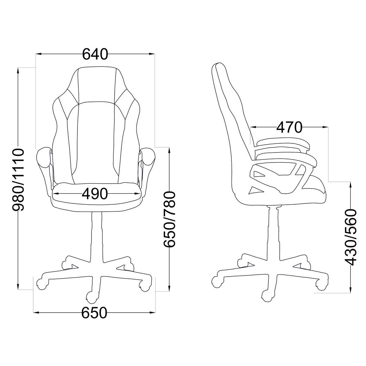 Игровое кресло AksHome Flaviy черный/серый/синий, ткань 86380 1