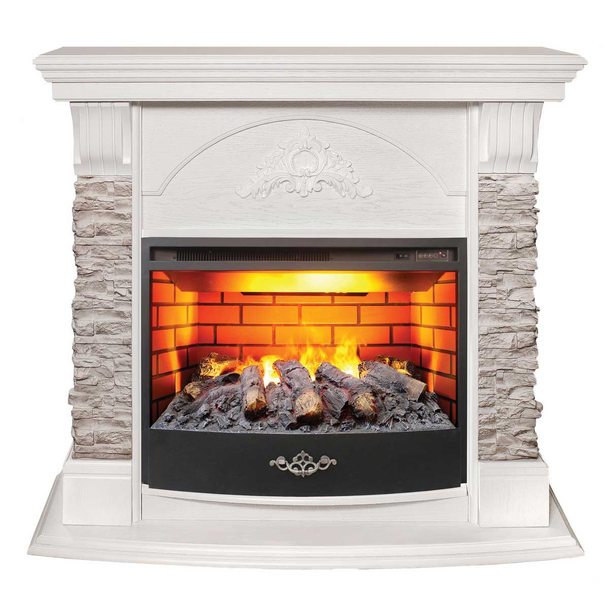 Электрокамин Realflame Athena GR WT с очагом 3D Firestar 25,5 344132
