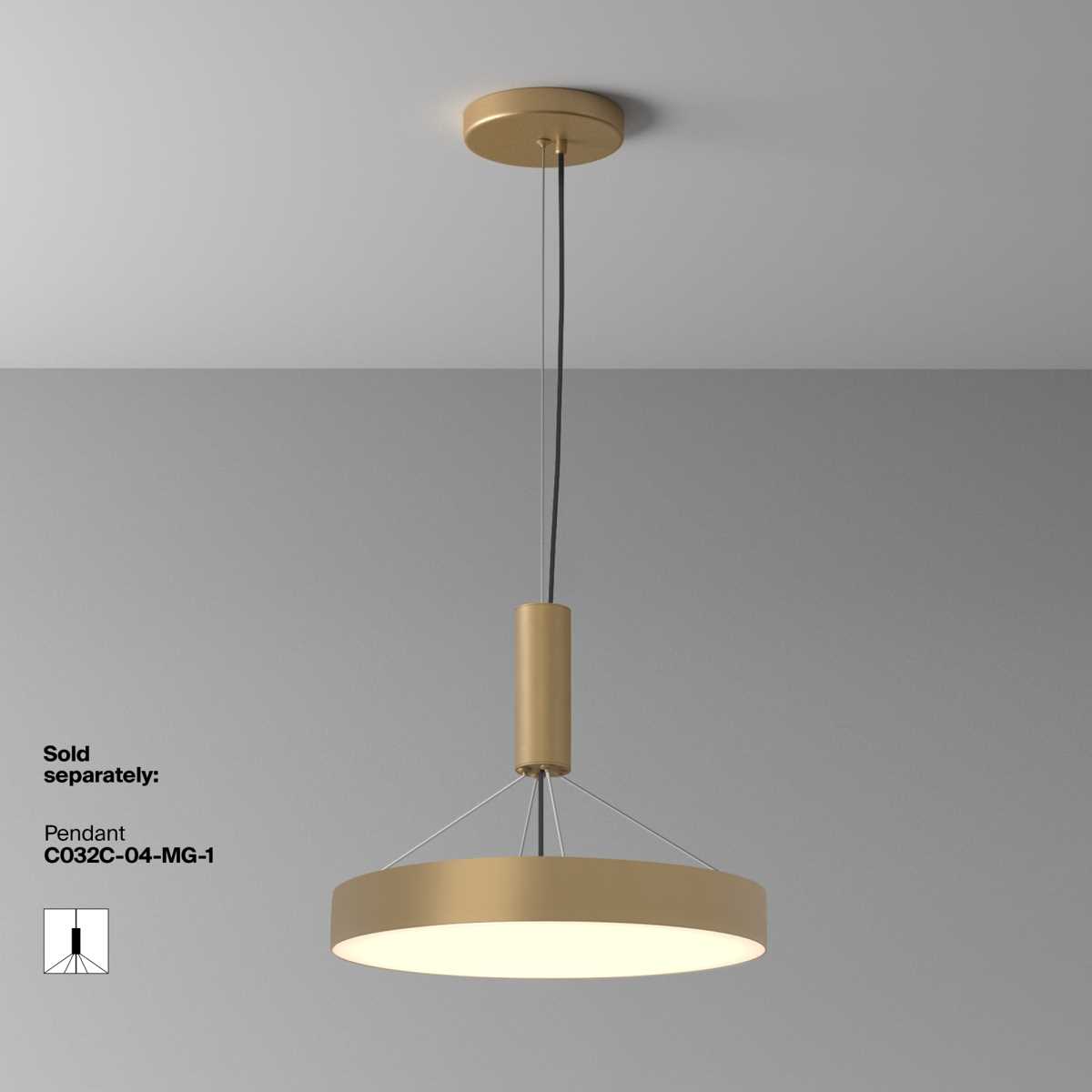 Потолочный светодиодный светильник Maytoni Zon C032CL-45W3K-RD-MG 1