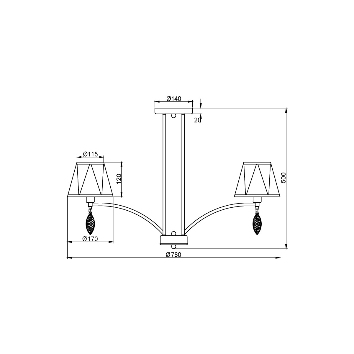 Потолочная люстра Vele Luce Sinfonia VL4184L08 3
