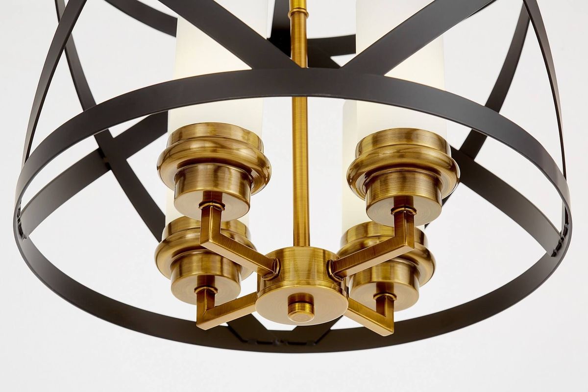 Потолочная люстра Lumina Deco Astila LDP 1242-4 BK+MD 4