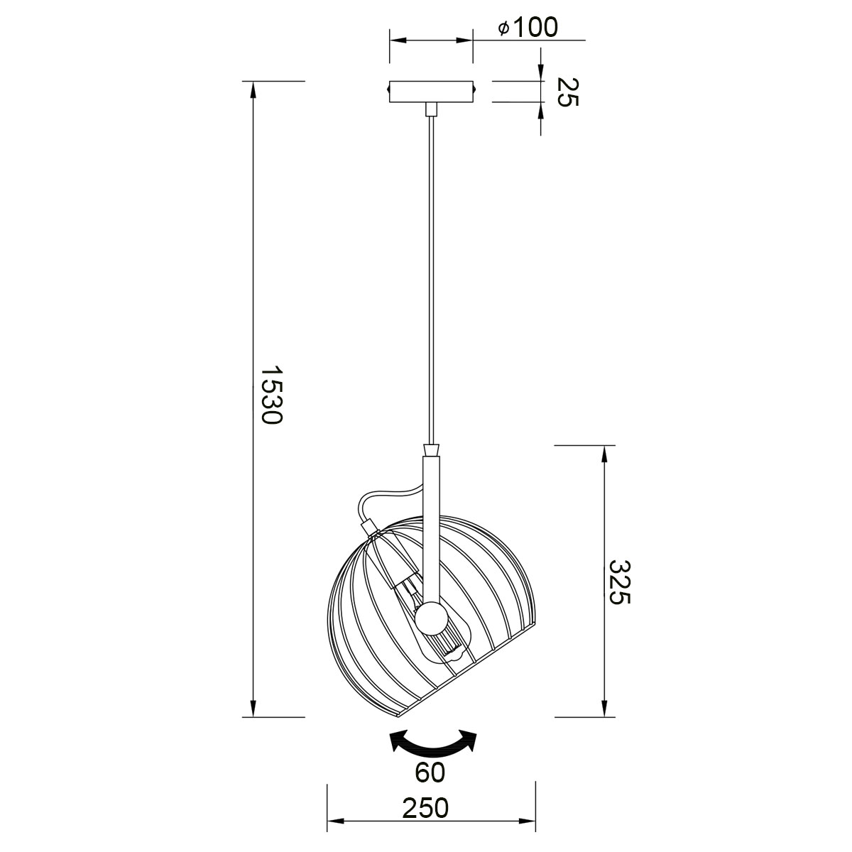Подвесной светильник Vele Luce Pasquale VL6252P01 4