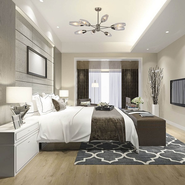 Потолочная люстра Escada Desire 10165/8PL Nickel Фото № 6