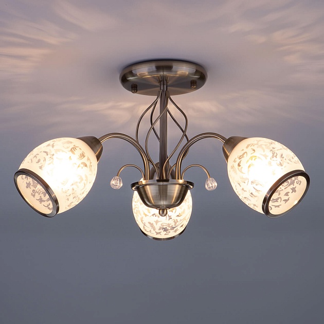 Подвесная люстра Eurosvet 30026/3 античная бронза Фото № 3