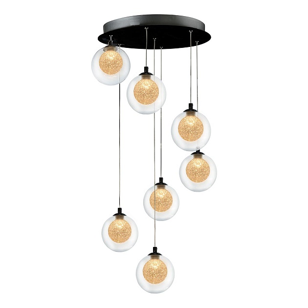 Подвесная светодиодная люстра iLedex Oblivion C4457-7R CR изображение Подвесная светодиодная люстра iLedex Oblivion C4457-7R CR Фото №