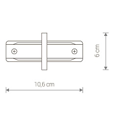 Коннектор прямой Nowodvorski Profile Recessed 8967 1