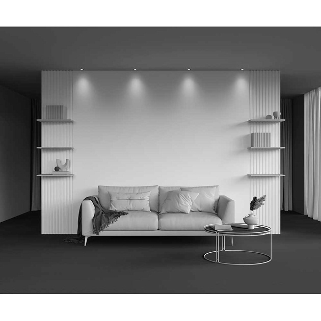 Встраиваемый светодиодный светильник Maytoni Round DL058-7W3K-B Фото № 2