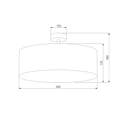 Потолочный светильник TK Lighting 3998 Rondo Beige 2