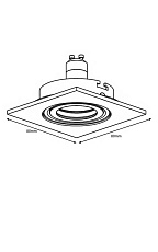 Встраиваемый светильник Lucide Focus 11002/05/36 3