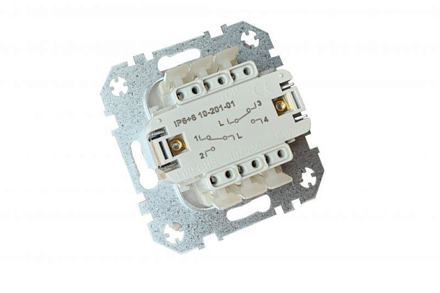 Переключатель двухклавишный Liregus кремовый омбре 29-112 изображение 4 Переключатель двухклавишный Liregus кремовый омбре 29-112 Фото № 4