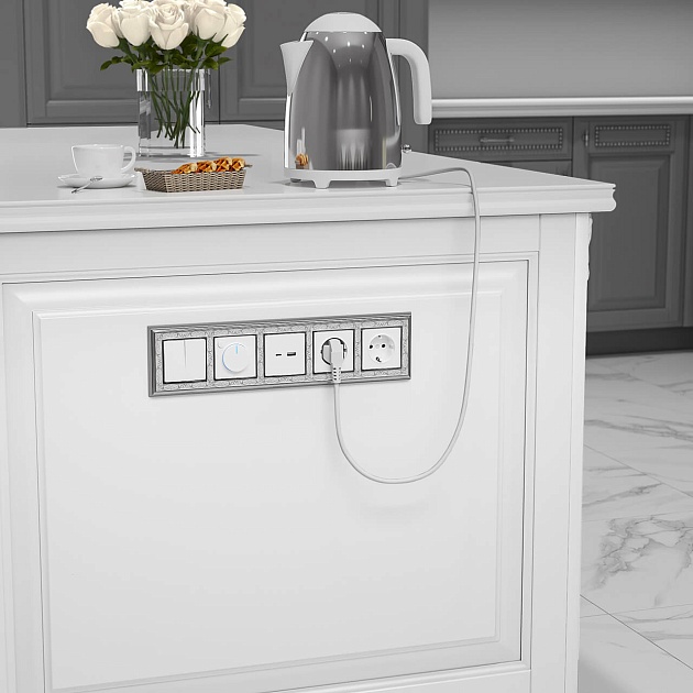 Выключатель двухклавишный Werkel белый W1120001 4690389155192 Фото № 11