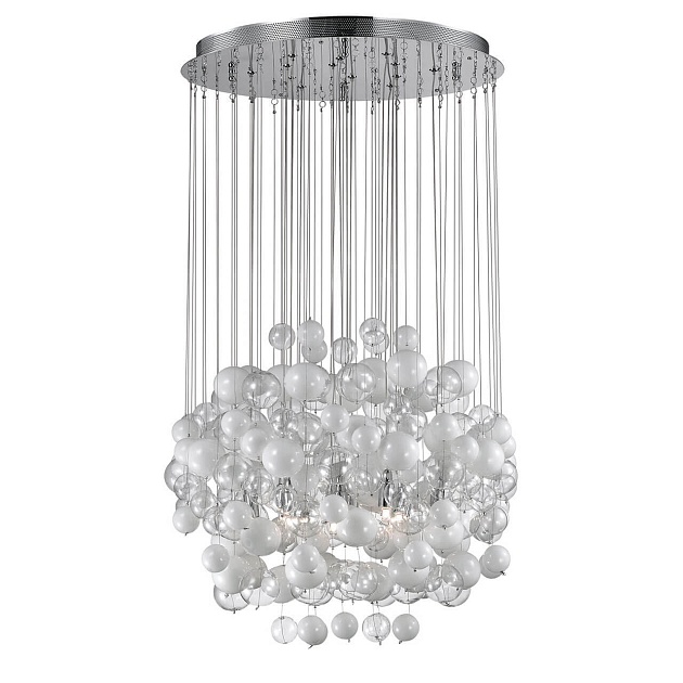 Подвесная люстра Ideal Lux Bollicine SP14 Bianco 087924 Фото № 