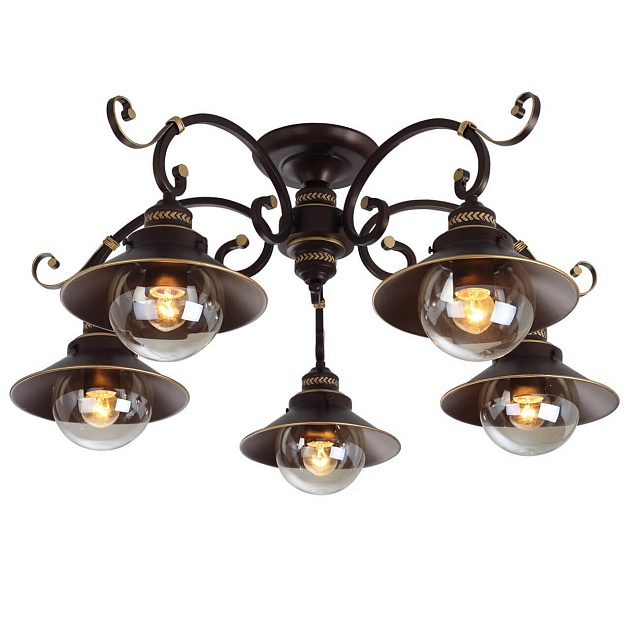 Потолочная люстра Arte Lamp 7 A4577PL-5CK Фото № 