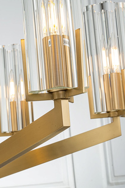 Подвесная люстра Belfast Malone 6035-6 BR CL изображение 2 Подвесная люстра Belfast Malone 6035-6 BR CL Фото № 2