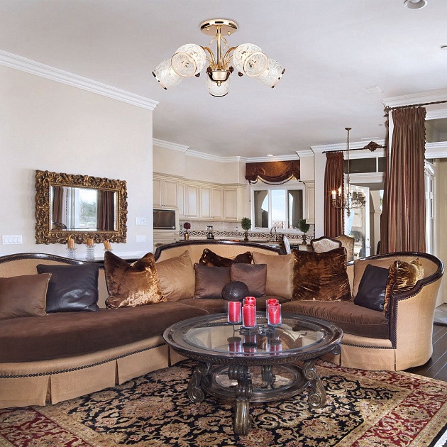 Потолочная люстра Eurosvet 30026/5 золото изображение 3 Потолочная люстра Eurosvet 30026/5 золото Фото № 3