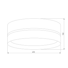 Потолочный светильник TK Lighting 6548 Paglia Black 1