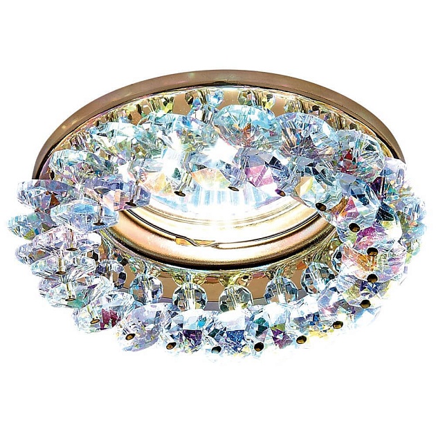 Встраиваемый светильник Ambrella light Crystal K206 MULTI/G Фото № 
