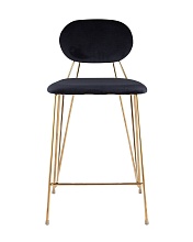 Полубарный стул Stool Group Элис вельвет темно-синий FDC8001 MIDNIGHT BLUE FUT-78 2