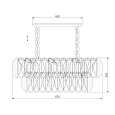 Подвесная люстра Bogates Callas 365/10 1