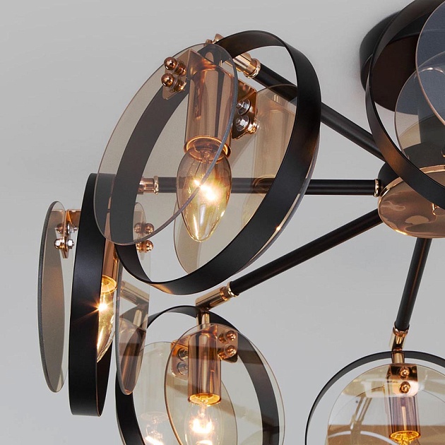 Потолочная люстра Eurosvet Gallo 70121/8 черный изображение 4 Потолочная люстра Eurosvet Gallo 70121/8 черный Фото № 4