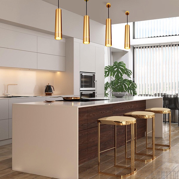 Подвесной светильник Eurosvet DLN107 GU10 золото изображение 5 Подвесной светильник Eurosvet DLN107 GU10 золото Фото № 5