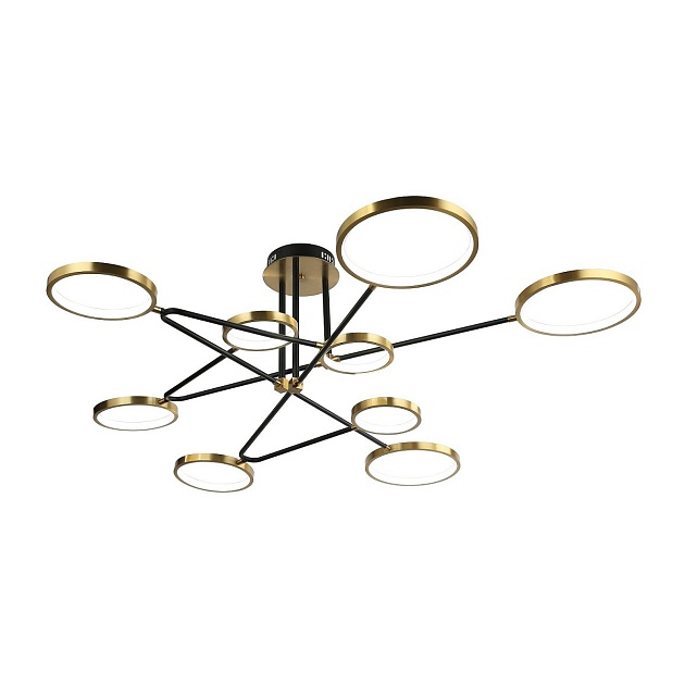 Потолочная светодиодная люстра Gerhort G51245/9GD+BK изображение Потолочная светодиодная люстра Gerhort G51245/9GD+BK Фото №