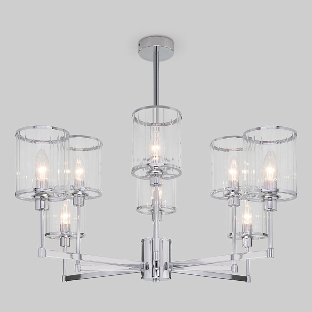 Потолочная люстра Eurosvet 60144/8 хром Фото № 