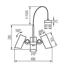 Подвесной светильник Kanlux AGZAR C 3xE14 W 36253 3